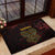 Africa Adinkra Symbol Rubber Doormat Sankofa Heart - Cosmic Red - Wonder Print Shop