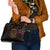 Africa Adinkra Symbol Shoulder Handbag Sankofa Heart - Cosmic Red