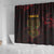 Africa Adinkra Symbol Shower Curtain Sankofa Heart - Cosmic Red