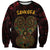 Africa Adinkra Symbol Sweatshirt Sankofa Heart - Cosmic Red - Wonder Print Shop
