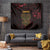 Africa Adinkra Symbol Tapestry Sankofa Heart - Cosmic Red - Wonder Print Shop