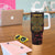 Personalized Africa Adinkra Symbol Tumbler With Handle Sankofa Heart - Cosmic Red - Wonder Print Shop