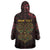 Africa Adinkra Symbol Wearable Blanket Hoodie Sankofa Heart - Cosmic Red - Wonder Print Shop