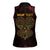 Africa Adinkra Symbol Women Sleeveless Polo Shirt Sankofa Heart - Cosmic Red - Wonder Print Shop