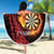 Wales Darts Personalised Beach Blanket Red Dragon Cymru Am Byth