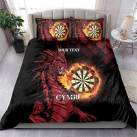 Wales Darts Personalised Bedding Set Red Dragon Cymru Am Byth