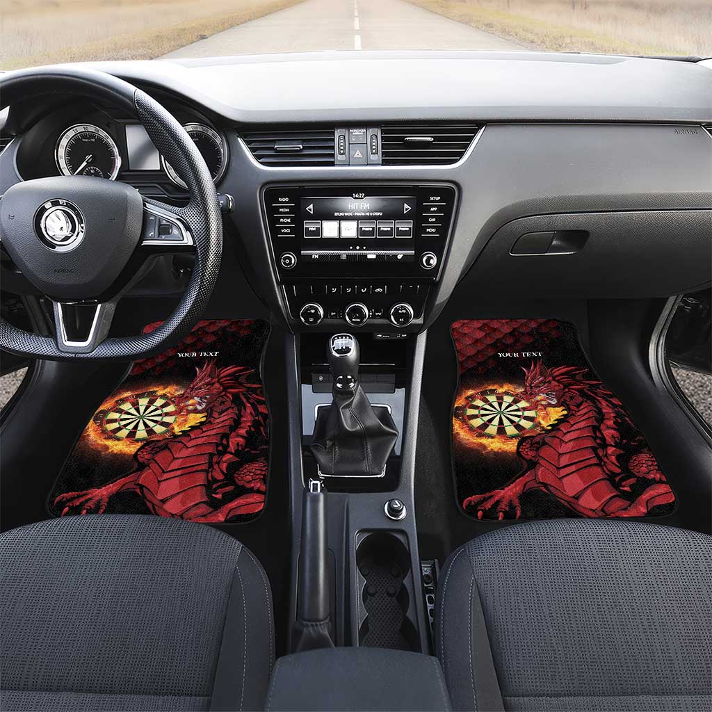 Wales Darts Personalised Car Mats Red Dragon Cymru Am Byth