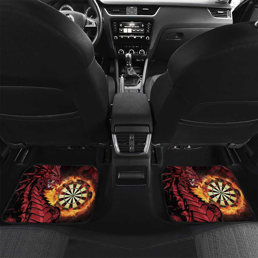 Wales Darts Personalised Car Mats Red Dragon Cymru Am Byth