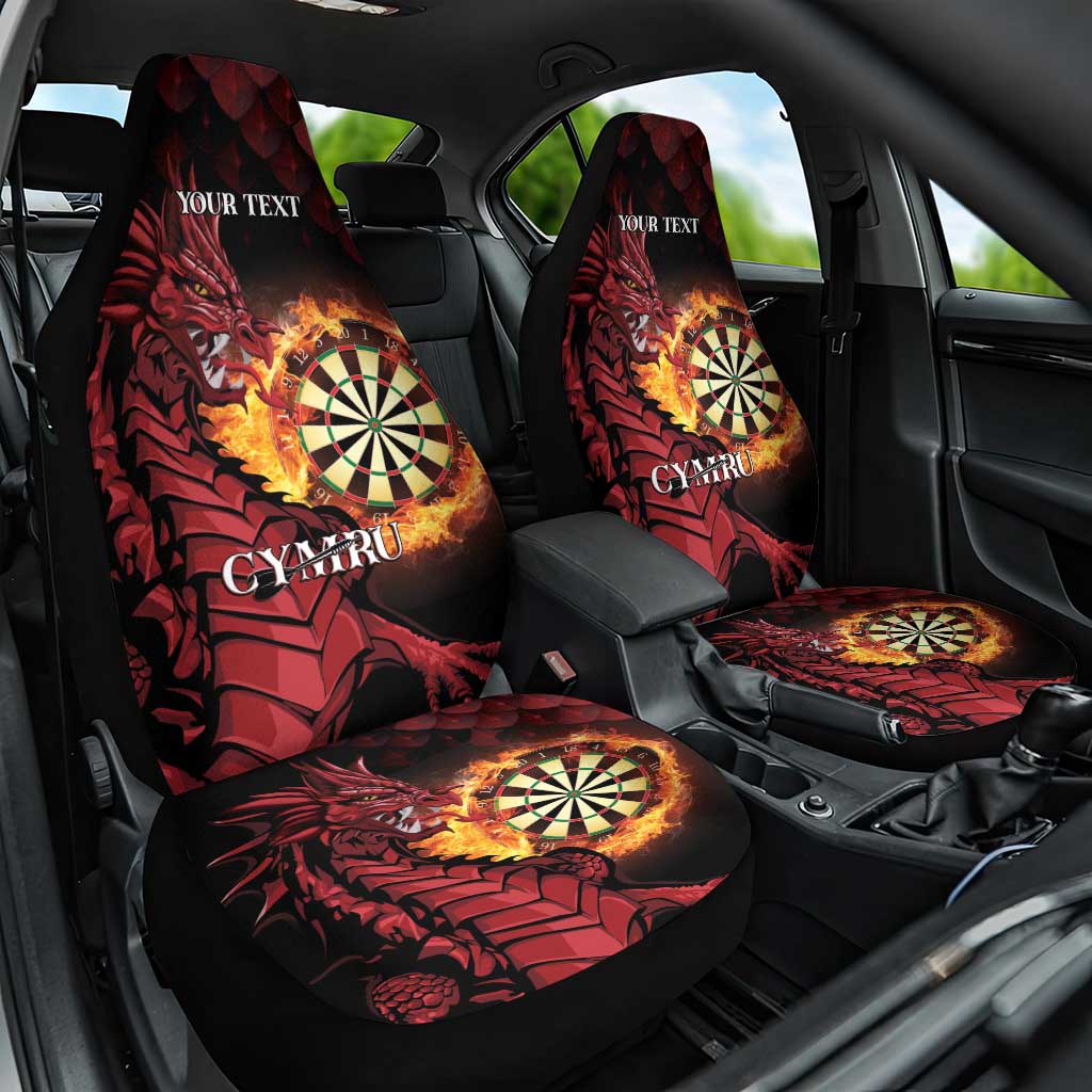 Wales Darts Personalised Car Seat Cover Red Dragon Cymru Am Byth