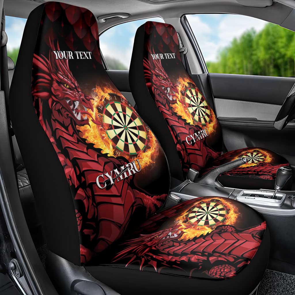 Wales Darts Personalised Car Seat Cover Red Dragon Cymru Am Byth