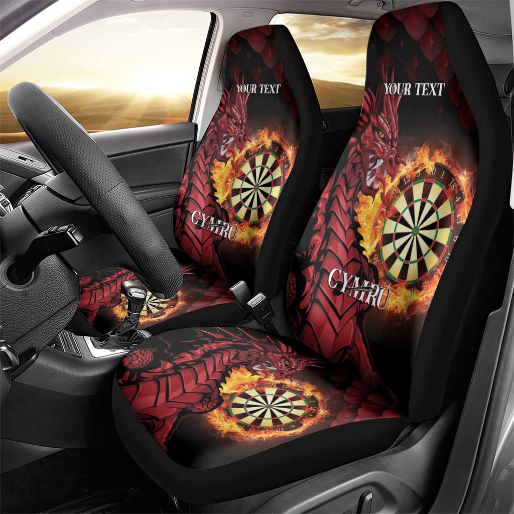 Wales Darts Personalised Car Seat Cover Red Dragon Cymru Am Byth