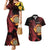Wales Darts Personalised Couples Matching Mermaid Dress and Hawaiian Shirt Red Dragon Cymru Am Byth