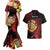 Wales Darts Personalised Couples Matching Mermaid Dress and Hawaiian Shirt Red Dragon Cymru Am Byth