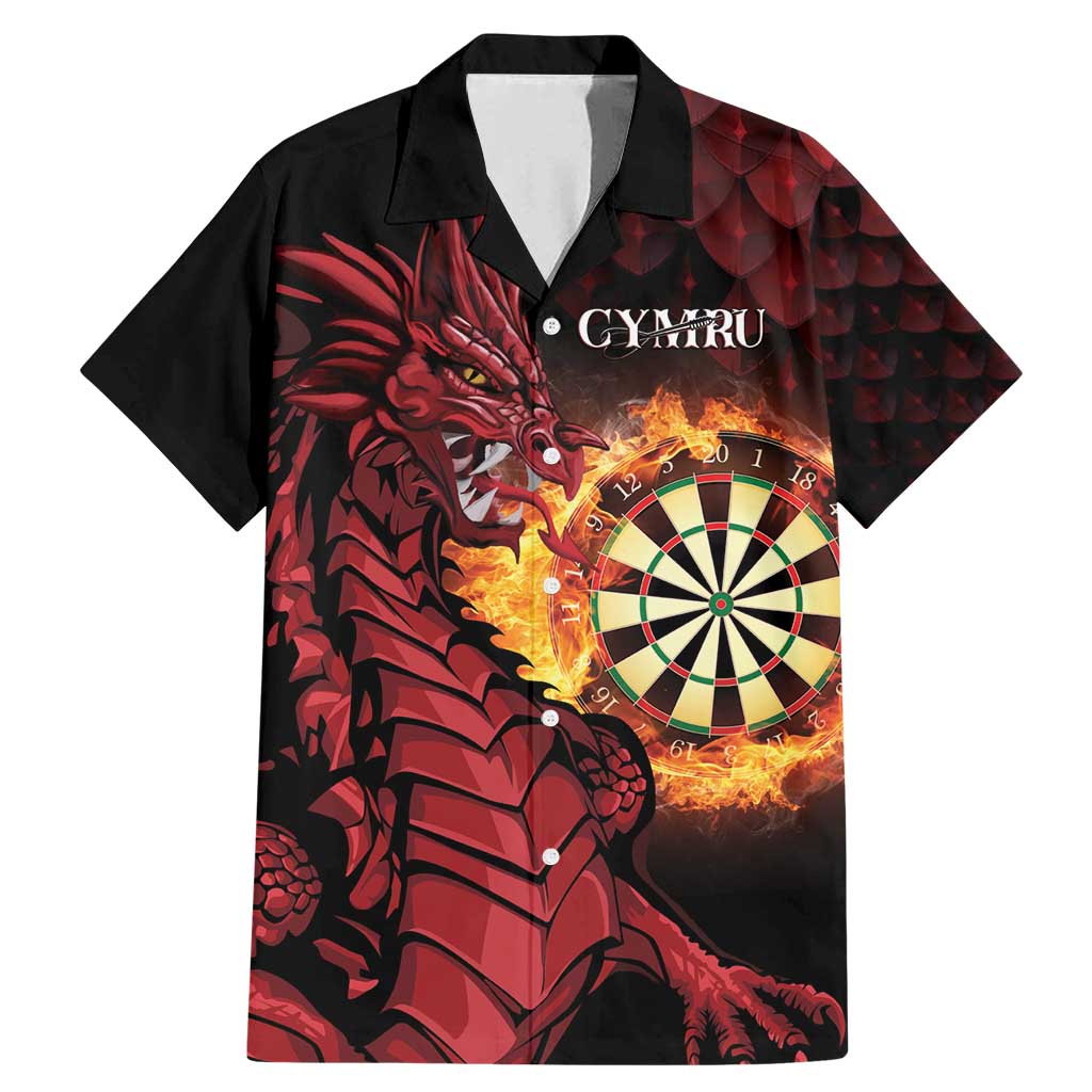 Wales Darts Personalised Family Matching Mermaid Dress and Hawaiian Shirt Red Dragon Cymru Am Byth