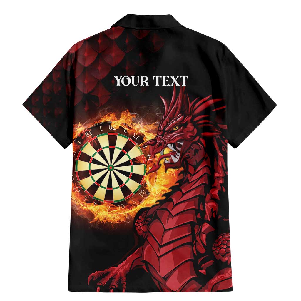 Wales Darts Personalised Family Matching Mermaid Dress and Hawaiian Shirt Red Dragon Cymru Am Byth