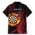 Wales Darts Personalised Family Matching Mermaid Dress and Hawaiian Shirt Red Dragon Cymru Am Byth