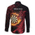Wales Darts Personalised Family Matching Off The Shoulder Long Sleeve Dress and Hawaiian Shirt Red Dragon Cymru Am Byth