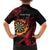 Wales Darts Personalised Family Matching Short Sleeve Bodycon Dress and Hawaiian Shirt Red Dragon Cymru Am Byth