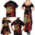 Wales Darts Personalised Family Matching Summer Maxi Dress and Hawaiian Shirt Red Dragon Cymru Am Byth