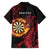 Wales Darts Personalised Family Matching Summer Maxi Dress and Hawaiian Shirt Red Dragon Cymru Am Byth