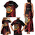 Wales Darts Personalised Family Matching Tank Maxi Dress and Hawaiian Shirt Red Dragon Cymru Am Byth