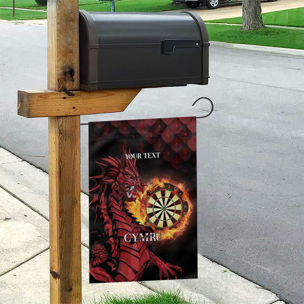 Wales Darts Personalised Garden Flag Red Dragon Cymru Am Byth