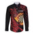 Wales Darts Personalised Long Sleeve Button Shirt Red Dragon Cymru Am Byth