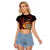 Wales Darts Personalised Raglan Cropped T Shirt Red Dragon Cymru Am Byth - Wonder Print Shop