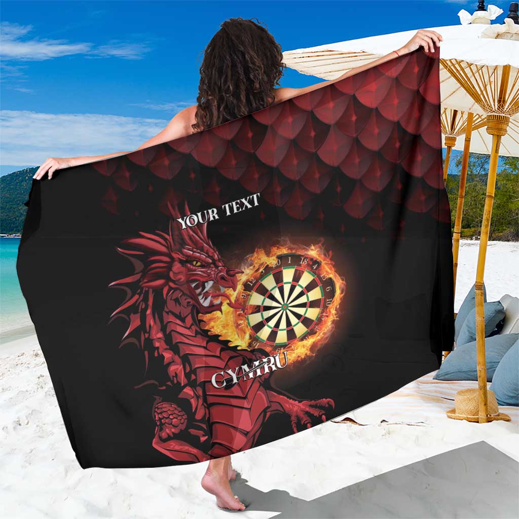 Wales Darts Personalised Sarong Red Dragon Cymru Am Byth - Wonder Print Shop