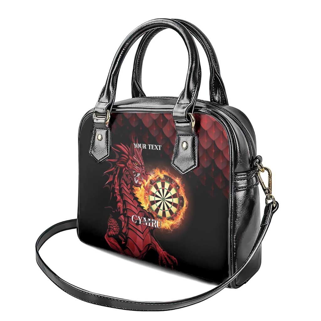 Wales Darts Personalised Shoulder Handbag Red Dragon Cymru Am Byth - Wonder Print Shop