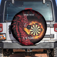 Wales Darts Personalised Spare Tire Cover Red Dragon Cymru Am Byth - Wonder Print Shop