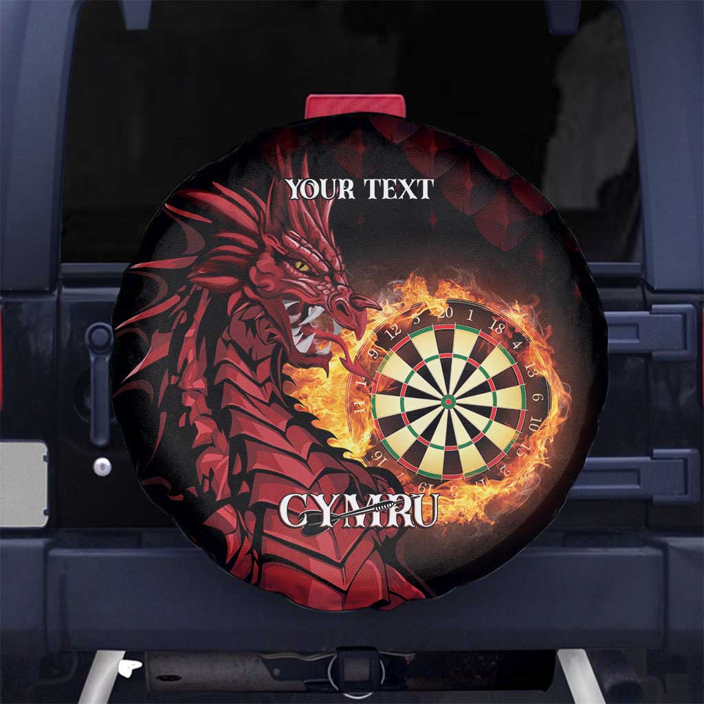Wales Darts Personalised Spare Tire Cover Red Dragon Cymru Am Byth - Wonder Print Shop