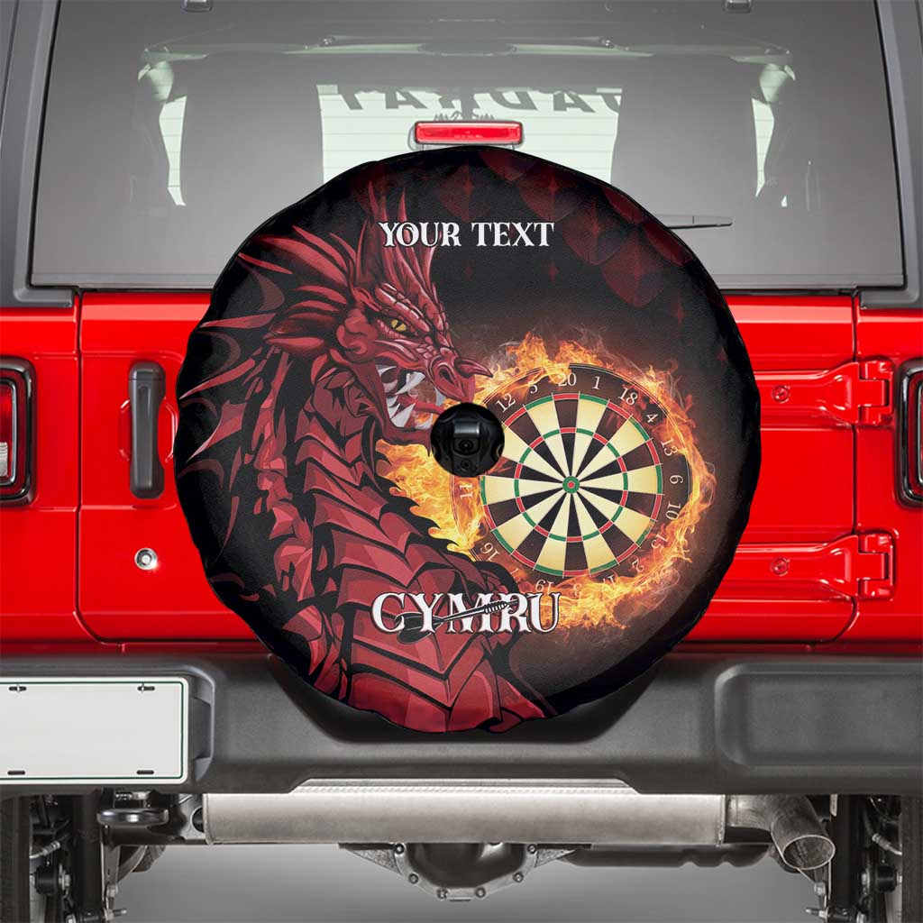 Wales Darts Personalised Spare Tire Cover Red Dragon Cymru Am Byth - Wonder Print Shop