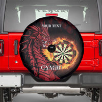 Wales Darts Personalised Spare Tire Cover Red Dragon Cymru Am Byth - Wonder Print Shop