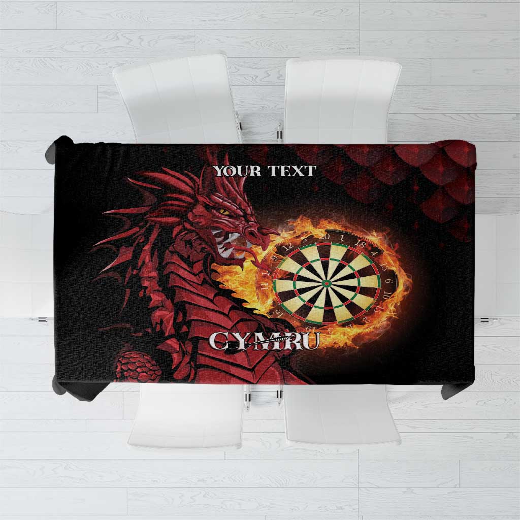 Wales Darts Personalised Tablecloth Red Dragon Cymru Am Byth - Wonder Print Shop