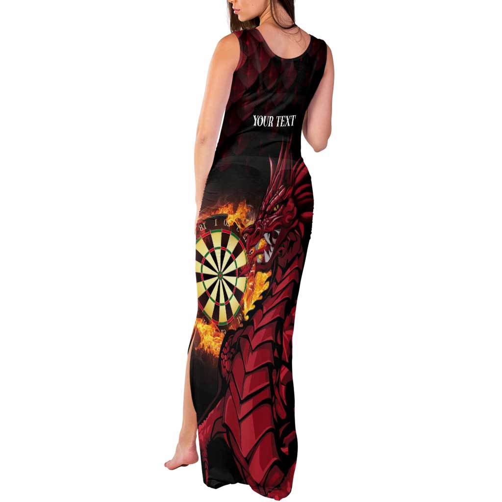 Wales Darts Personalised Tank Maxi Dress Red Dragon Cymru Am Byth - Wonder Print Shop