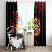 Wales Darts Personalised Window Curtain Red Dragon Cymru Am Byth - Wonder Print Shop