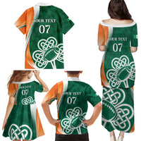 Éire Rugby Celtic Shamrock Family Matching Puletasi and Hawaiian Shirt Ireland's Call