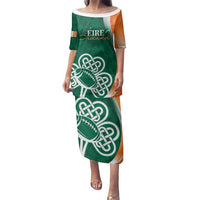 Éire Rugby Celtic Shamrock Family Matching Puletasi and Hawaiian Shirt Ireland's Call