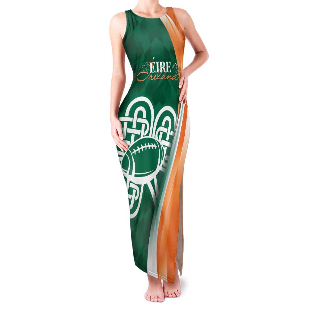 Éire Rugby Celtic Shamrock Family Matching Tank Maxi Dress and Hawaiian Shirt Ireland's Call