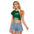 Éire Rugby Celtic Shamrock Raglan Cropped T Shirt Ireland's Call - Wonder Print Shop