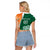 Éire Rugby Celtic Shamrock Raglan Cropped T Shirt Ireland's Call - Wonder Print Shop