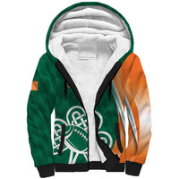 Éire Rugby Celtic Shamrock Sherpa Hoodie Ireland's Call - Wonder Print Shop