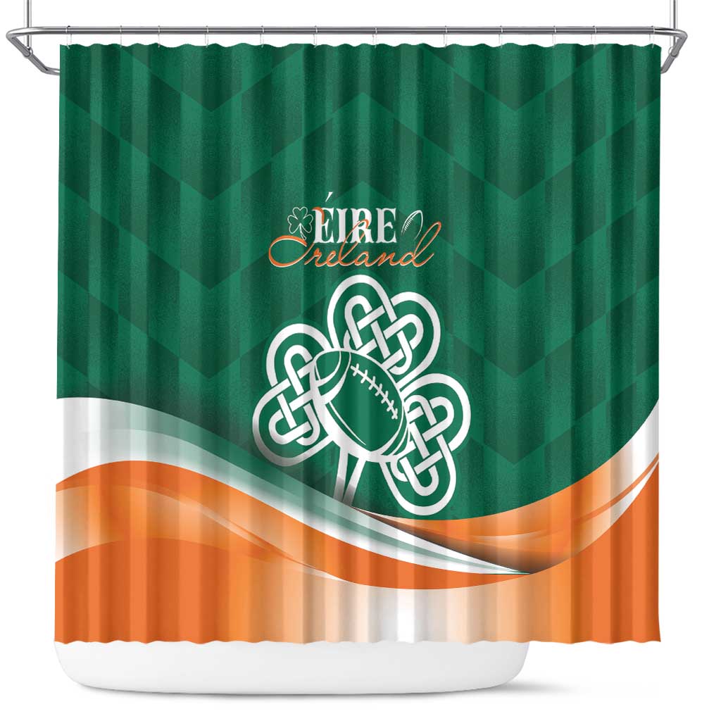 Éire Rugby Celtic Shamrock Shower Curtain Ireland's Call - Wonder Print Shop