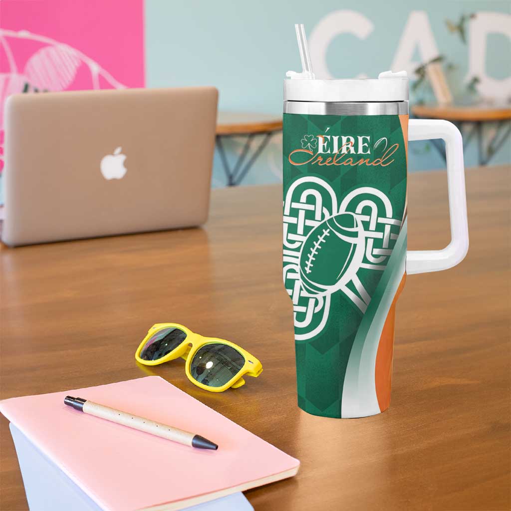 Éire Rugby Celtic Shamrock Tumbler With Handle Ireland's Call - Wonder Print Shop