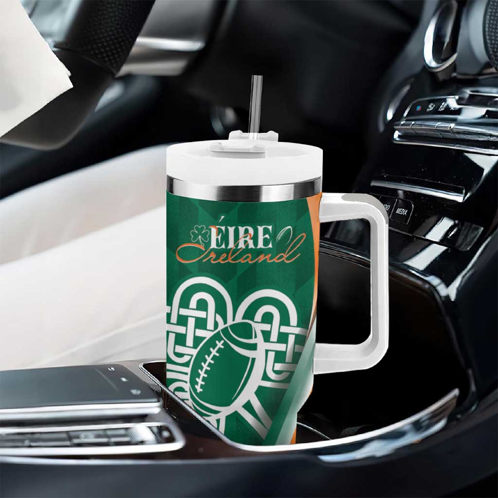 Éire Rugby Celtic Shamrock Tumbler With Handle Ireland's Call - Wonder Print Shop