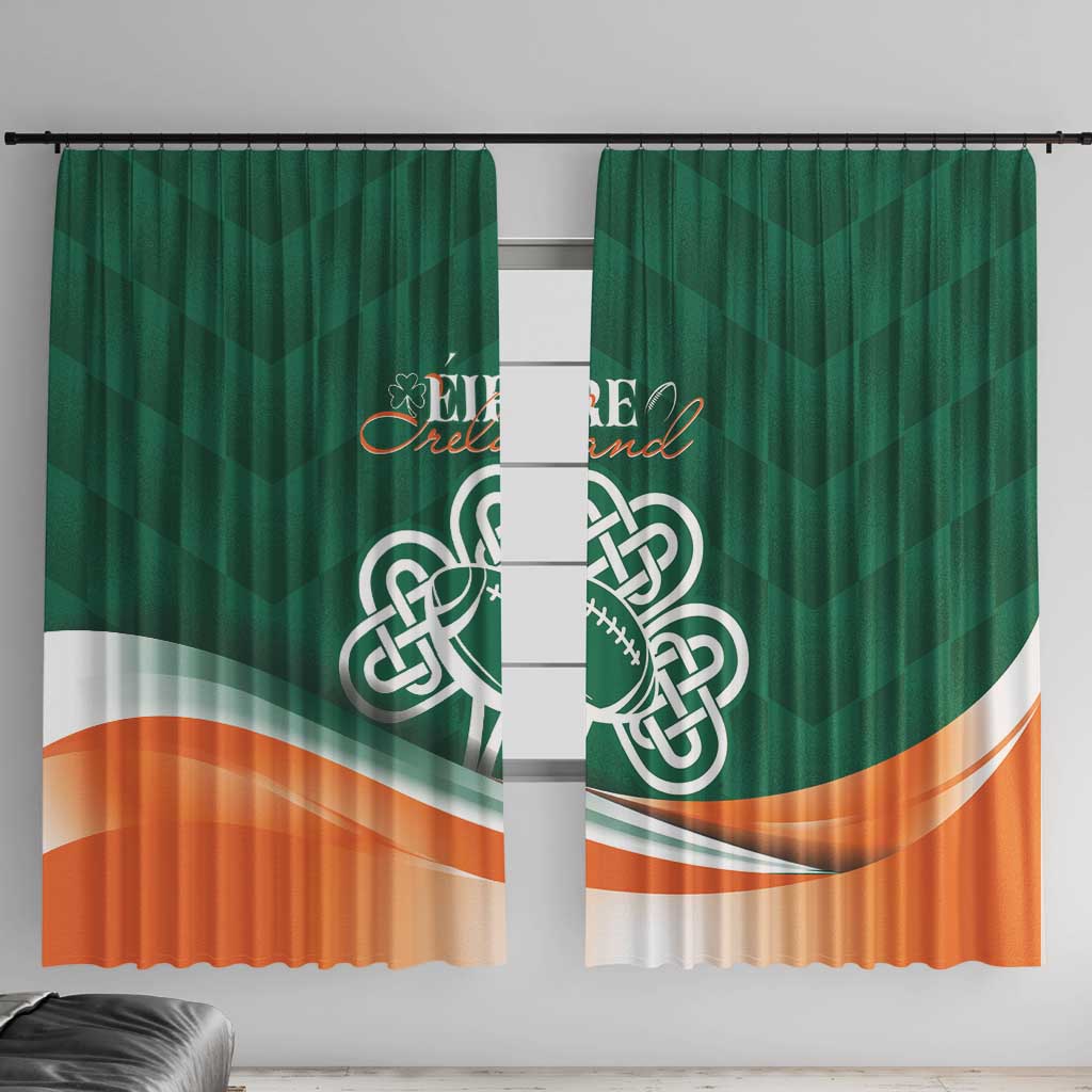 Éire Rugby Celtic Shamrock Window Curtain Ireland's Call - Wonder Print Shop