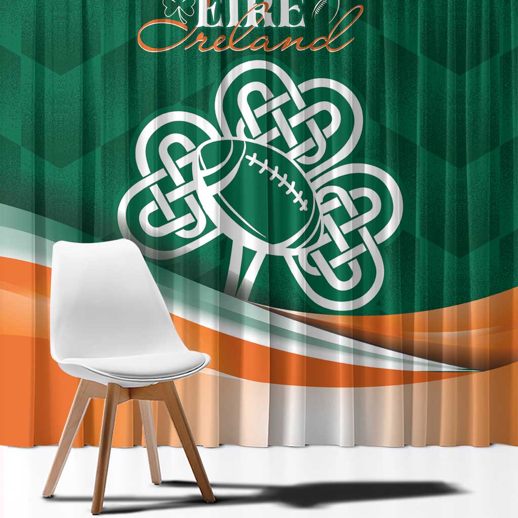 Éire Rugby Celtic Shamrock Window Curtain Ireland's Call - Wonder Print Shop