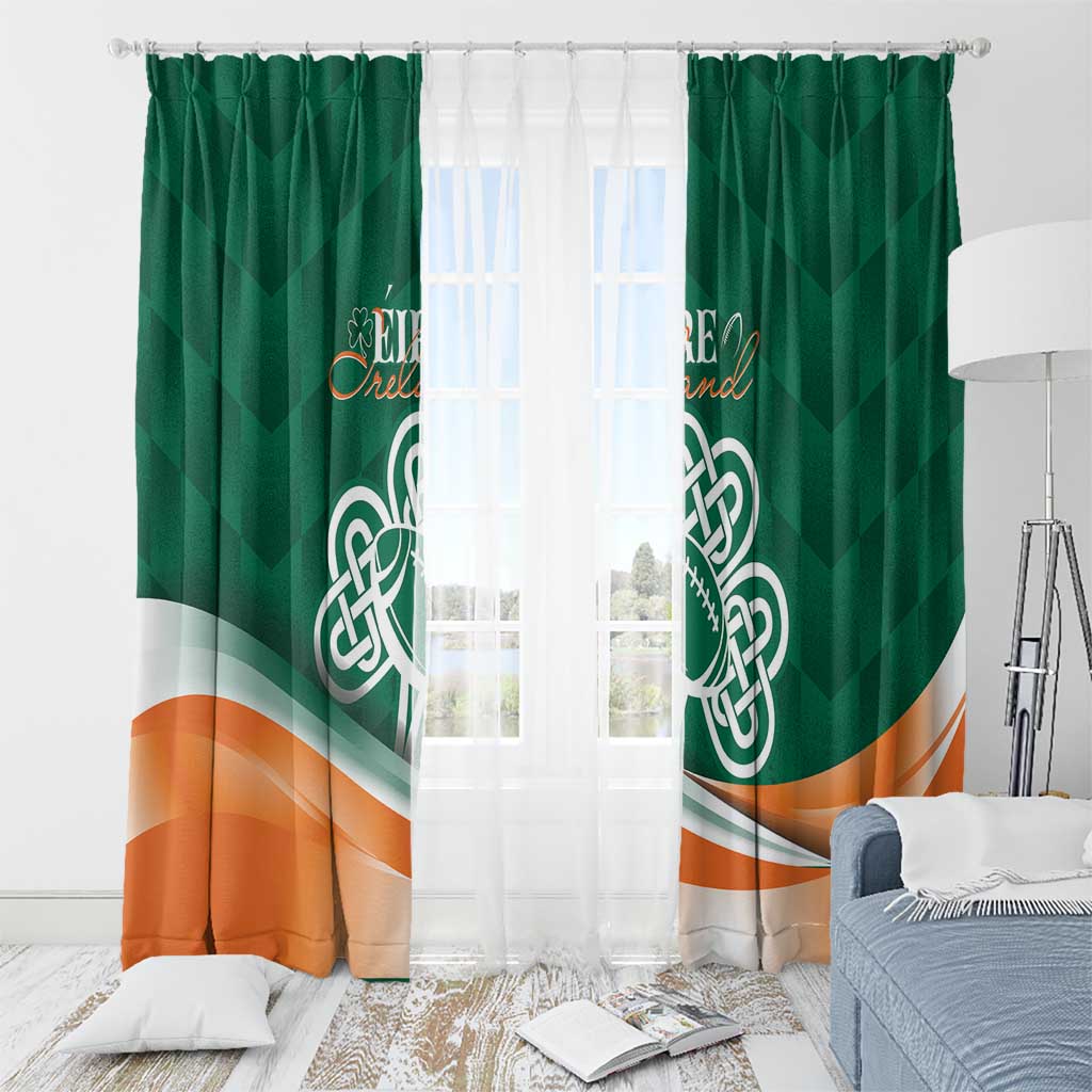 Éire Rugby Celtic Shamrock Window Curtain Ireland's Call - Wonder Print Shop