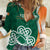 Éire Rugby Celtic Shamrock Women Casual Shirt Ireland's Call - Wonder Print Shop